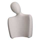 Maxbell Abstract Lover Statue Modern Couple Figurine for Home Living Room Decoration White S