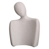 Maxbell Abstract Lover Statue Modern Couple Figurine for Home Living Room Decoration White S