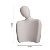 Maxbell Abstract Lover Statue Modern Couple Figurine for Home Living Room Decoration White S