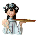 Maxbell Chinese Palace Girl Figurine Home Living Room Cookie Fruit  S Tray