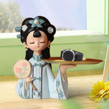 Maxbell Chinese Palace Girl Figurine Home Living Room Cookie Fruit  S Tray
