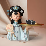 Maxbell Chinese Palace Girl Figurine Home Living Room Cookie Fruit  S Tray