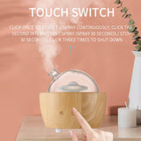 Maxbell Wood Glass Essential Oil Humidifier Light Super Quiet Waterless Power Off