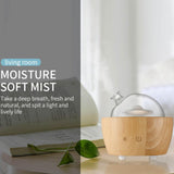 Maxbell Wood Glass Essential Oil Humidifier Light Super Quiet Waterless Power Off