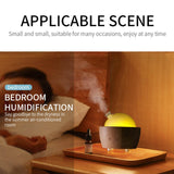 Maxbell Wood Glass Essential Oil Humidifier Light Super Quiet Waterless Power Off