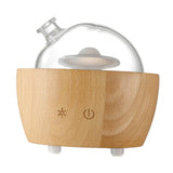 Maxbell Wood Glass Essential Oil Humidifier Light Super Quiet Waterless Power Off