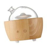 Maxbell Wood Glass Essential Oil Humidifier Light Super Quiet Waterless Power Off