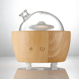 Maxbell Wood Glass Essential Oil Humidifier Light Super Quiet Waterless Power Off