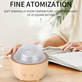 Maxbell Wood Glass Essential Oil Humidifier Light Super Quiet Waterless Power Off