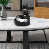 Maxbell Rabbit Statue Figurine Storage Box Animal Key Container Ornament Home Decor Black