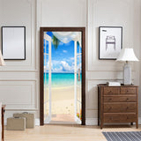 Maxbell 2x 3D Door Wallpaper Wall Art Reusable Posters Waterproof Home Decor style F