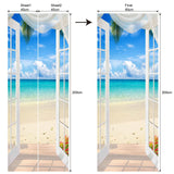 Maxbell 2x 3D Door Wallpaper Wall Art Reusable Posters Waterproof Home Decor style F