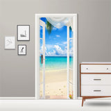 Maxbell 2x 3D Door Wallpaper Wall Art Reusable Posters Waterproof Home Decor style F