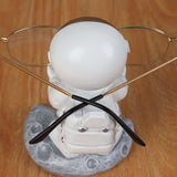 Maxbell Astronaut Glasses Holder Eyeglasses Display Stand Decor Standing on two feet