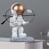 Maxbell Astronaut Glasses Holder Eyeglasses Display Stand Decor Standing on two feet