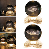 Maxbell Crystal Ball Night Lamp USB Power Supply for Decoration Anniversary Gifts Milky Way