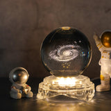 Maxbell Crystal Ball Night Lamp USB Power Supply for Decoration Anniversary Gifts Milky Way