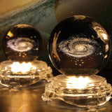 Maxbell Crystal Ball Night Lamp USB Power Supply for Decoration Anniversary Gifts Milky Way
