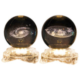 Maxbell Crystal Ball Night Lamp USB Power Supply for Decoration Anniversary Gifts Milky Way