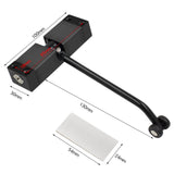 Maxbell Stainless Steel Spring Door Closer Automatic Adjustable Self Closing Black