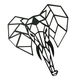 Maxbell Metal Hanging Wall Decorations Elephant Head for Home Office Living Room