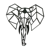 Maxbell Metal Hanging Wall Decorations Elephant Head for Home Office Living Room