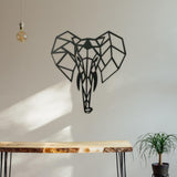 Maxbell Metal Hanging Wall Decorations Elephant Head for Home Office Living Room