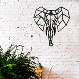 Maxbell Metal Hanging Wall Decorations Elephant Head for Home Office Living Room