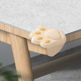 Maxbell 4x Cat Paw Table Corner Protector Edge Guard for Furniture Cabinet Cupboard Gray