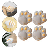 Maxbell 4x Cat Paw Table Corner Protector Edge Guard for Furniture Cabinet Cupboard Gray