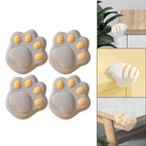 Maxbell 4x Cat Paw Table Corner Protector Edge Guard for Furniture Cabinet Cupboard Gray