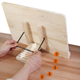 Maxbell Book Stand Durable Drawing Board Bookrest Adjustable Book Holder for Recipes 28cmx20cm