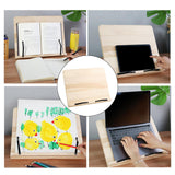 Maxbell Book Stand Durable Drawing Board Bookrest Adjustable Book Holder for Recipes 28cmx20cm