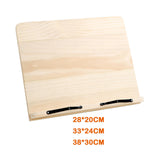 Maxbell Book Stand Durable Drawing Board Bookrest Adjustable Book Holder for Recipes 28cmx20cm