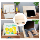 Maxbell Book Stand Durable Drawing Board Bookrest Adjustable Book Holder for Recipes 28cmx20cm