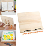 Maxbell Book Stand Durable Drawing Board Bookrest Adjustable Book Holder for Recipes 28cmx20cm