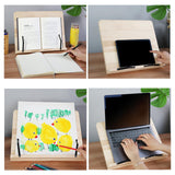 Maxbell Book Stand Durable Drawing Board Bookrest Adjustable Book Holder for Recipes 28cmx20cm