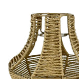 Maxbell Retro Woven Pendant Lamp Shade Hanging Lampshade Rope Rattan  Yellow