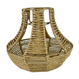 Maxbell Retro Woven Pendant Lamp Shade Hanging Lampshade Rope Rattan  Yellow