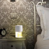 Maxbell Candle Warmer Wax Melter Lamp SPA Decoration Bedroom Living Room Home Button White