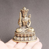 Maxbell Bodhisattva Statue Tibetan Buddha Figurine Zen for Temple Desktop Ornament