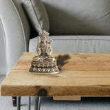 Maxbell Bodhisattva Statue Tibetan Buddha Figurine Zen for Temple Desktop Ornament