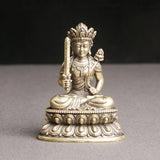 Maxbell Bodhisattva Statue Tibetan Buddha Figurine Zen for Temple Desktop Ornament