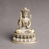 Maxbell Bodhisattva Statue Tibetan Buddha Figurine Zen for Temple Desktop Ornament