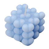 Maxbell Bubble Cube Candle Aromatherapy Candle ,6.5x6.5x7cm Women Gift Blue