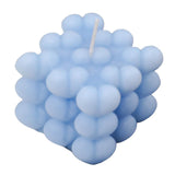 Maxbell Bubble Cube Candle Aromatherapy Candle ,6.5x6.5x7cm Women Gift Blue