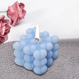 Maxbell Bubble Cube Candle Aromatherapy Candle ,6.5x6.5x7cm Women Gift Blue