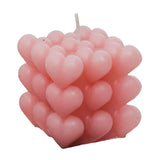 Maxbell Bubble Cube Candle Aromatherapy Candle ,6.5x6.5x7cm Women Gift Pink