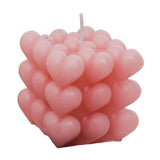 Maxbell Bubble Cube Candle Aromatherapy Candle ,6.5x6.5x7cm Women Gift Pink
