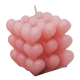 Maxbell Bubble Cube Candle Aromatherapy Candle ,6.5x6.5x7cm Women Gift Pink